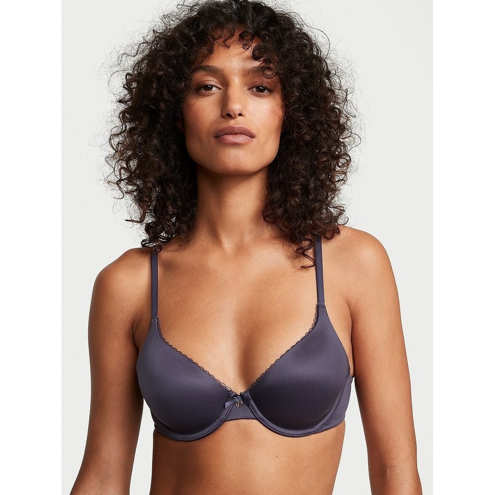 victoria's secret lined demi purple‎ woman lace underwired Sz 34D
